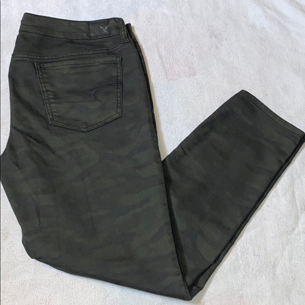 American Eagle Camo Stretch Jeggings Jeans